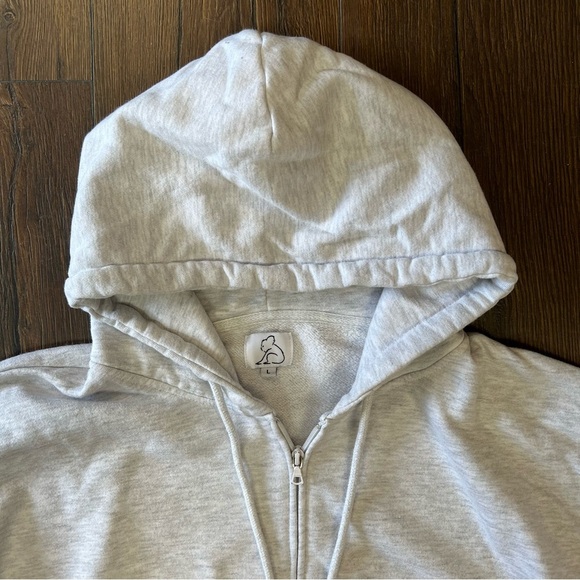 Kuwalla Women's Cropped Zip Up Hoodie SZ LG - Picture 2 of 6